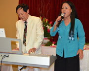 Singer Khanh Ly and Huynh Trong Tam